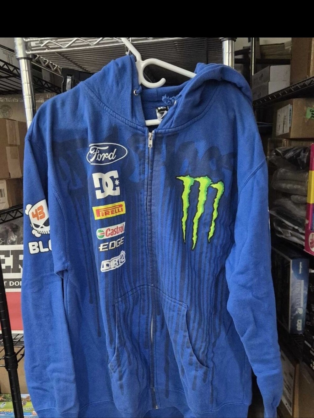 DC Monster Energy Ken Block Hoodie Mens Large